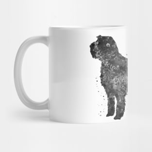 Italian Spinone dog watercolor black and white Mug